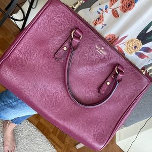 ⭕️SOLD Kate spade Large fuschia laptop bag